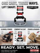 6-Wheel Aluminum Folding Hand Truck