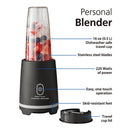 Personal Blender for Smoothies and Shakes, Compact Single-Serve Blender, Portable Drink Mixer, Kitchen Countertop Blender