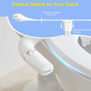 Slim Dual Nozzle Bidet Toileat Attachment with Adjustable Pressure Control