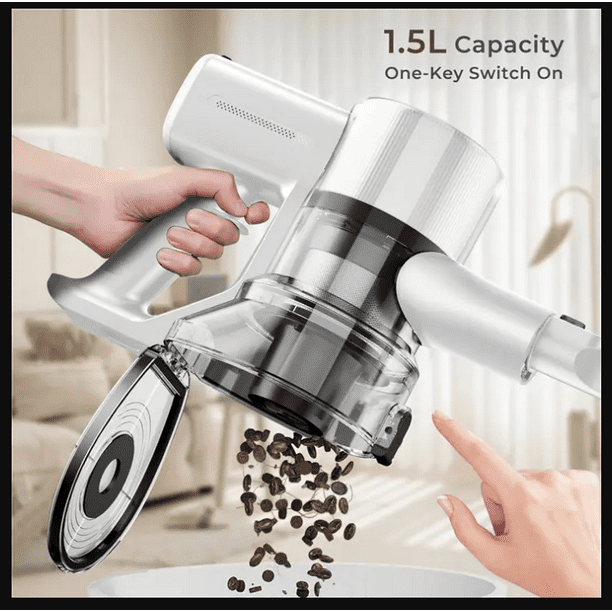 FABULETTA Cordless Vacuum Cleaner, 450W Brushless Motor, 38kPa Suction, Lightweight Stick Vacuum, 8-in-1, Up to 50 Min Runtime – Model FSV009