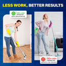 4-Piece Cordless Electric Spin Scrubber Set with Extendable Handle, 3-Speed Rechargeable Power Cleaning Brush with 3 Replaceable Heads