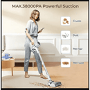 FABULETTA Cordless Vacuum Cleaner, 450W Brushless Motor, 38kPa Suction, Lightweight Stick Vacuum, 8-in-1, Up to 50 Min Runtime – Model FSV009