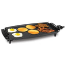 Family-Sized Electric Griddle with Adjustable Temperature Control, Large Nonstick Countertop Indoor Flat Top Grill with Removable Drip Tray