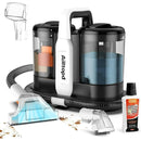 Portable Carpet&15Kpa Powerful Suction Upholstery Spot Cleaner,Deep Stain Cleaning for Car Seat,Carpet, Pets, Stairs,Couch,with Cleaning Solutions and Dual Size BrushHead