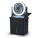 Infinity X1 Solar Misting Fan with 500-Lumen LED Light – Rechargeable Portable Outdoor Cooling Fan for Patio, Camping & Backyard