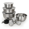 23-Piece Kitchen Prep & Storage Set, Mixing Bowls with Lids, Food Storage Containers, Measuring Cups & Spoons, Colander, BPA-Free Kitchen Organizer
