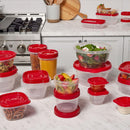 40-Piece Food Storage Container Set with Lids, Meal Prep & Lunch Containers, Reusable Kitchen Storage Boxes, Stackable Food Containers