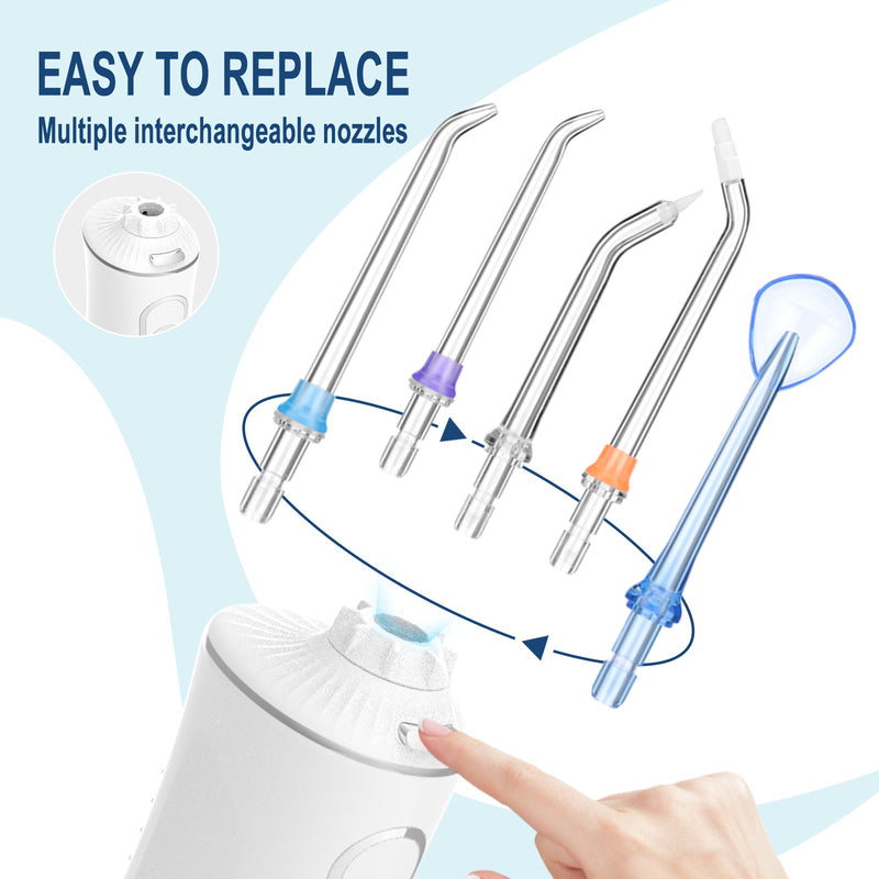 HENU Cordless Water Flosser for Teeth – Portable & Rechargeable Dental Oral Irrigator