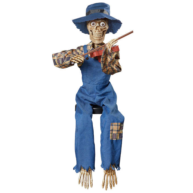 Halloween Animated Fiddler Skeletons