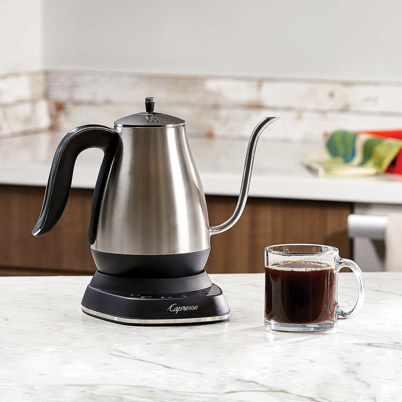 Capresso Stainless Steel 1.2L Programmable Pour Over Coffee Kettle