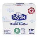 Royale Premium Baby Size 6 Diapers, Pack of 117