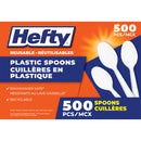 Hefty Plastic Forks, Knives, Spoons, Pack of 500 Each