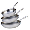 Meyer Accolade Stainless Steel Skillets, 3-pieces