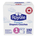 Royale Premium Baby Size 1 Diapers, Pack of 192