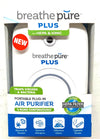 Breathe Pure PLUS Portable Plug-In Air Purifier Hepa Filter Ionic Technology New