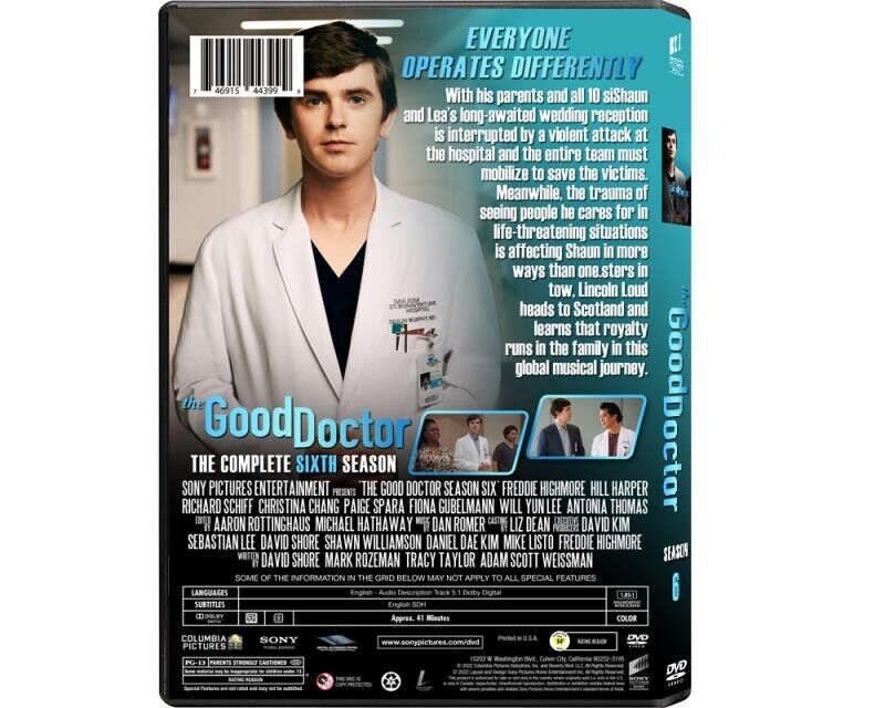 Good Doctor Season Sixth (DVD)-English only