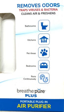 Breathe Pure PLUS Portable Plug-In Air Purifier Hepa Filter Ionic Technology New