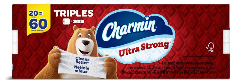 Charmin Ultra Soft Toilet Paper Jumbo Rolls, 30 x 200 Sheets