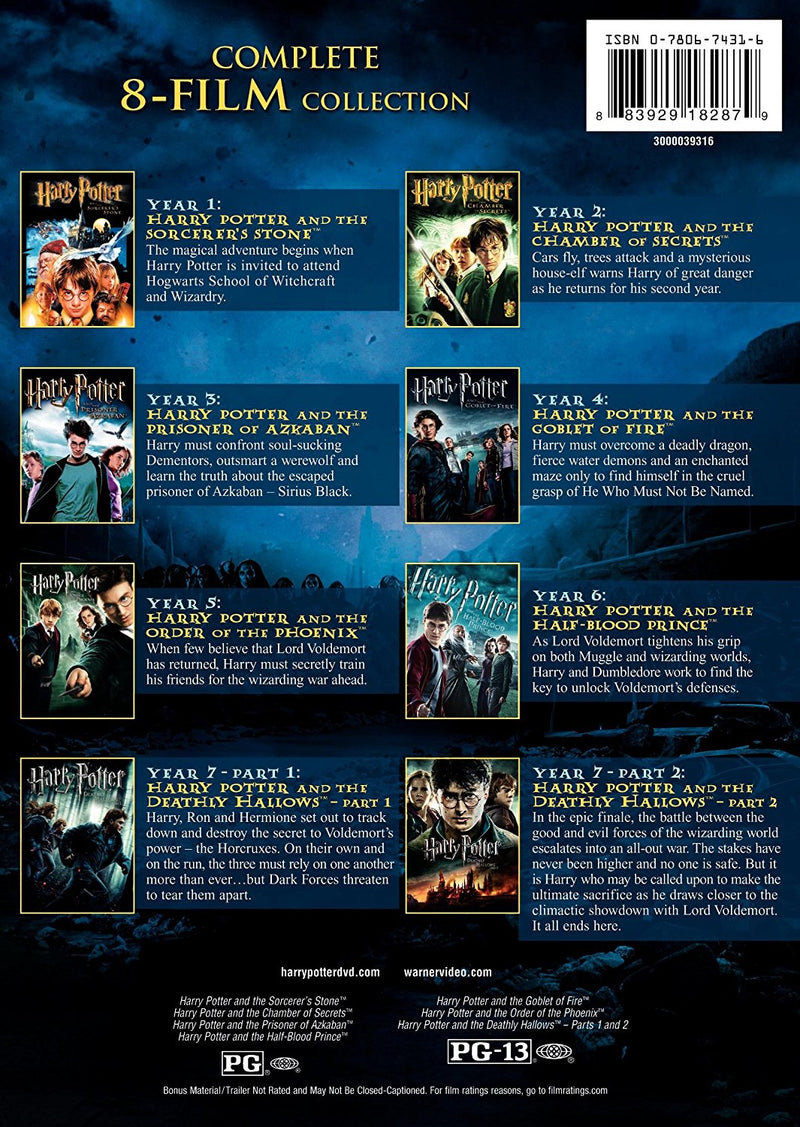 Harry Potter: The Complete 8-Film Collection (DVD)  Bilingual