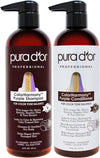 PURA D'OR Color Harmony Shampoo & Conditioner Set / Men & Women Haircare; Purple Shampoo & Conditioner