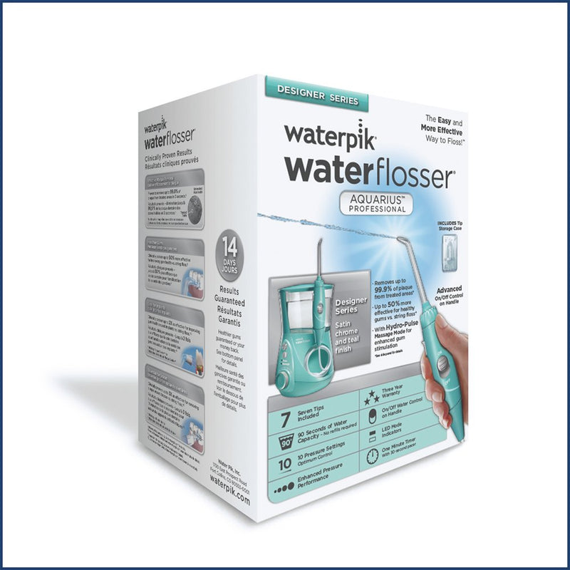 Waterpik WP-676 Aquarius Professional Water Flosser Designer Series, Teal