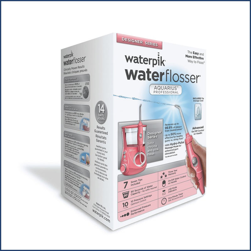 Waterpik WP-674 Aquarius Professional Water Flosser Designer Series, Pink
