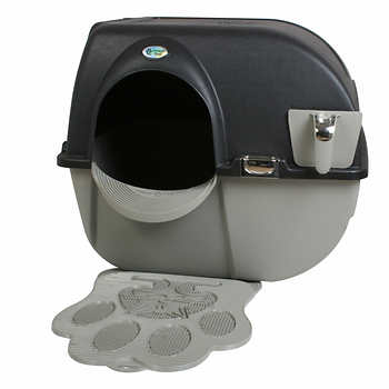Omega Paw Large Elite Roll n’ Clean Self Cleaning Litter Box with Mat