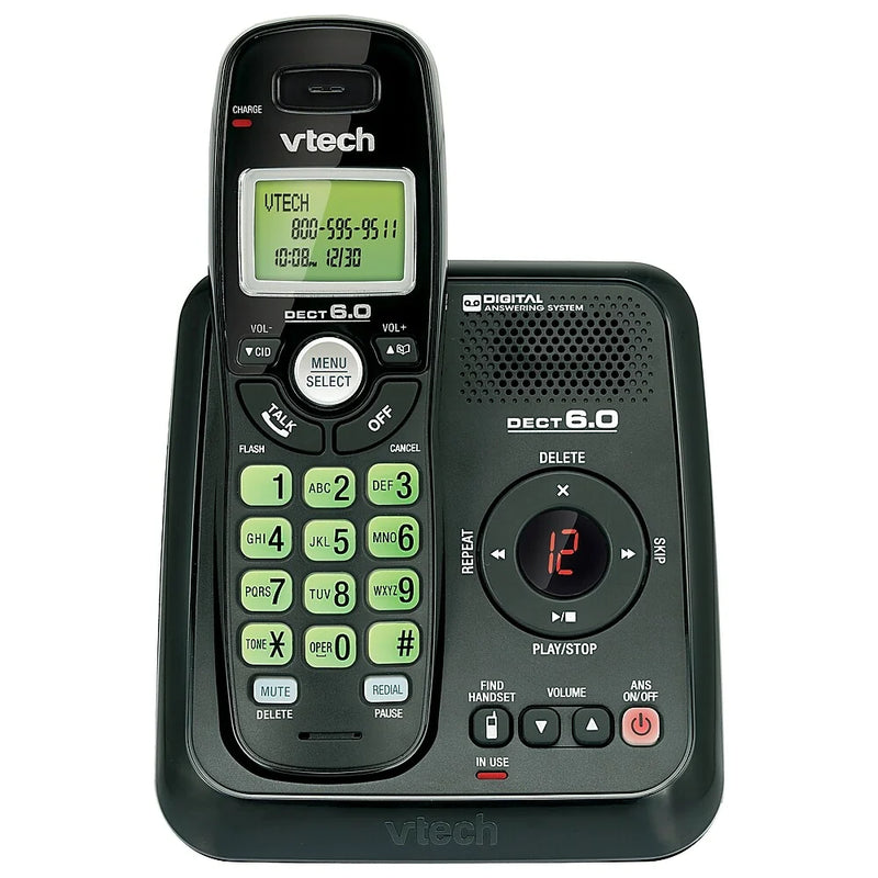 VTech CS6124-11 1 Handset DECT 6.0 Cordless Phone with Answering System