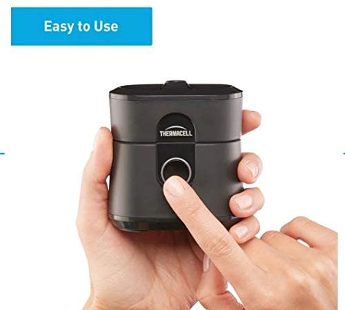 Thermacell Mosquito Repellent Radius, Gen 2.0, Rechargeable; Black; Includes 12-Hour Mosquito Repellent Refill; No Candle or Flame, Long Lasting Deet Free Bug Spray Alternative