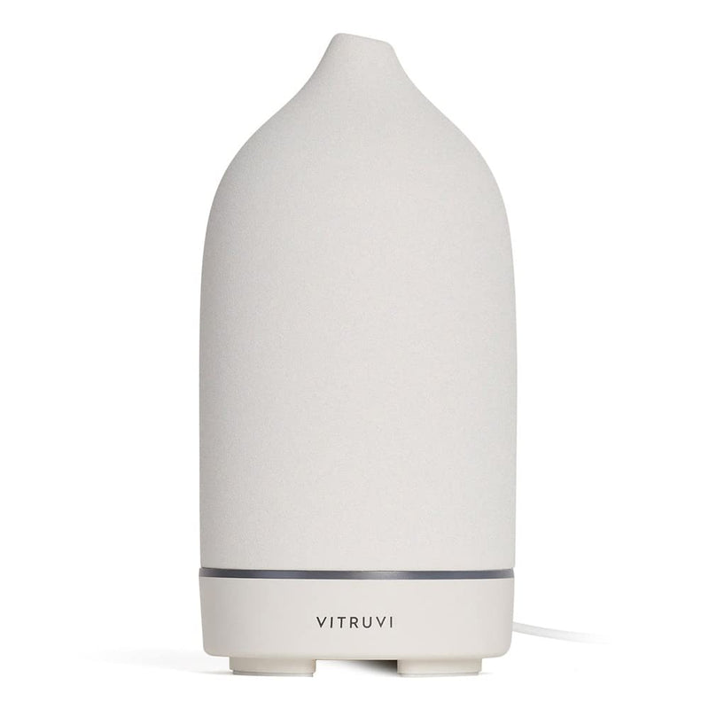 Vitruvi Stone Diffuser, Ceramic Ultrasonic Essential Oil Diffuser for Aromatherapy