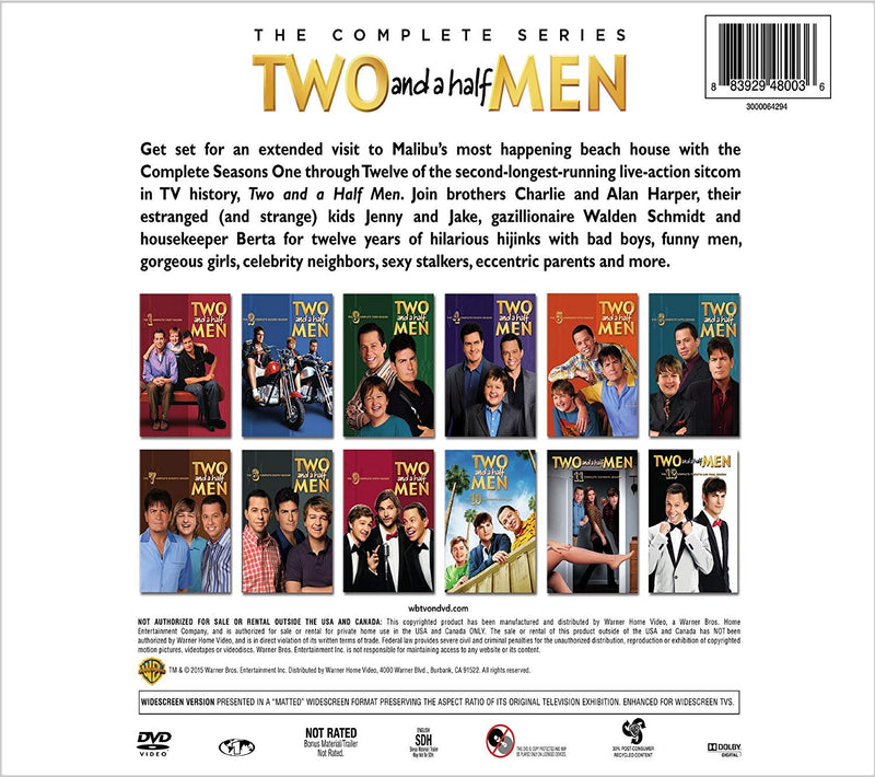 Two and a Half Men The Complete Series (DVD) - English Only