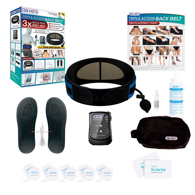DR-HO’S Triple Action Back Belt TENS & EMS therapy with AMP technology