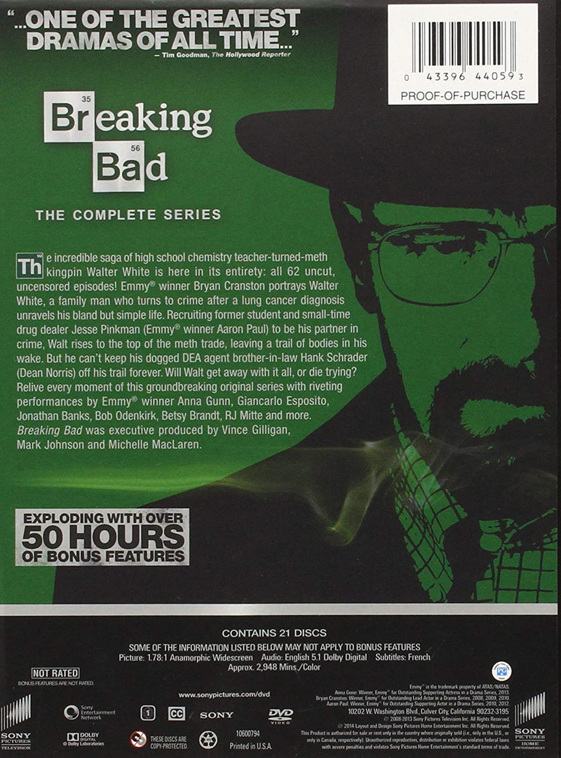 Breaking Bad: The Complete Series (DVD)- English only