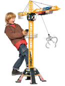 Dickie Toys Construction Motorized Mega Crane Toy Playset For Kids, 48-In, Ages 3+