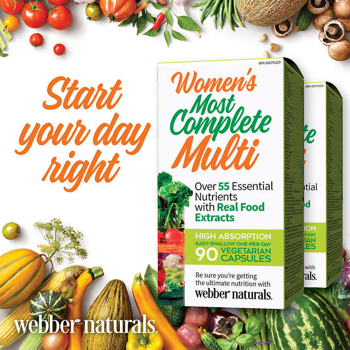 webber naturals Women's Most Complete Multi - 2 x 90 vegetarian capsules