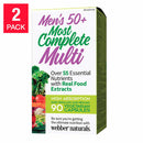 webber naturals Men’s 50+ Most Complete Multi - 2 x 90 vegetarian capsules