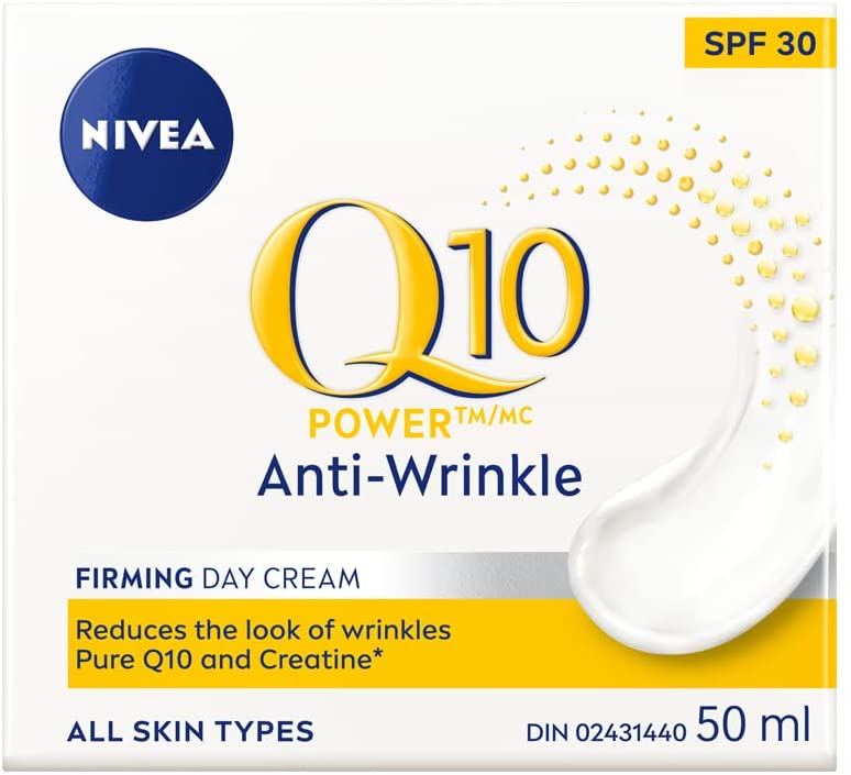 NIVEA Q10 Power Anti-Wrinkle + Firming Moisturizer SPF 30, 50ml