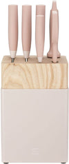 ZWILLING Now S 7 Piece Ice-Hardened Stainless Steel Knife Block Set - Crafted in Germany, Rose Apple Pink