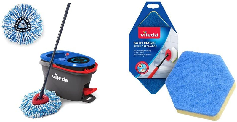 Vileda Spin Mop and Bucket EasyWring RinceClean System 168467