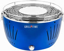 Grill Time Tailgater GT Portable Charcoal Grill  Lightweight Compact Small BBQ Accessories (12.5 Inch, Blue)