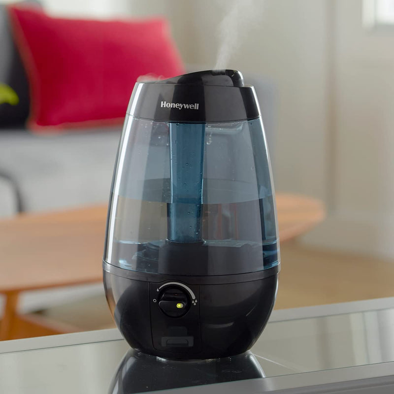 Honeywell HUL535BC Ultrasonic Cool Mist Humidifier, Black, with Variable Output Control, Auto Shut-off, Ultra Quiet Operation, Directional Mist Outlet, Cool Visible Mist Visit the Honeywell Store