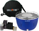 Grill Time Tailgater GT Portable Charcoal Grill  Lightweight Compact Small BBQ Accessories (12.5 Inch, Blue)