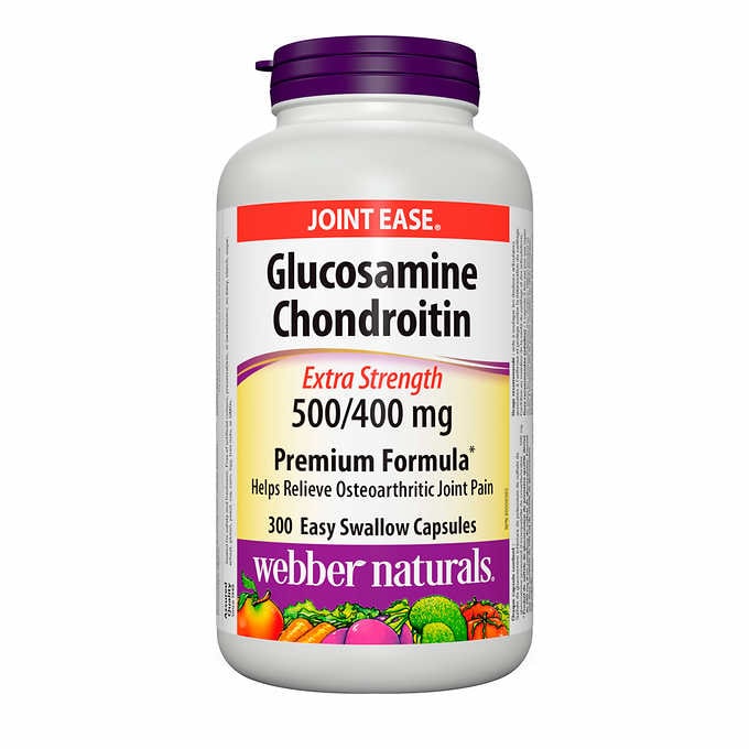 webber naturals Glucosamine & Chondroitin Sulfate Capsules, 300-count, 2-pack