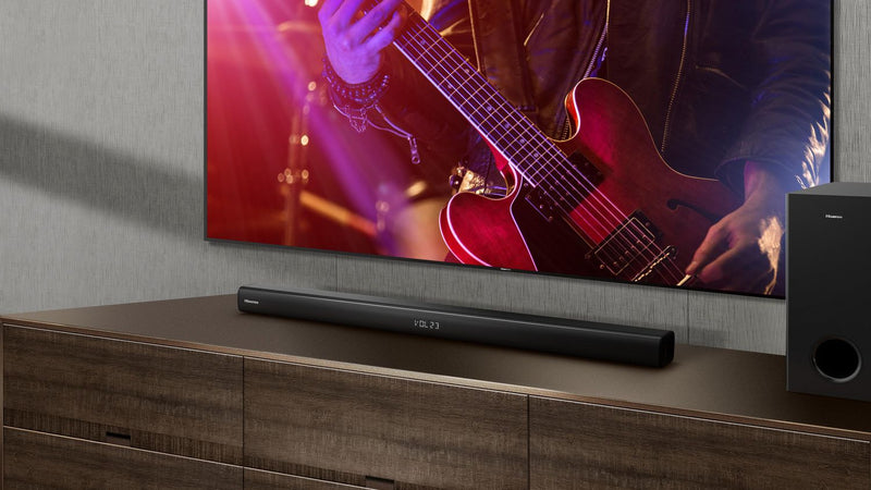 Hisense HS218 2.1 CH Sound Bar Speaker with Wireless Subwoofer with Bluetooth and HDMI