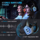 Gaming Headset with Mic for Xbox One PS4 PS5 PC Switch Tablet Smartphone
