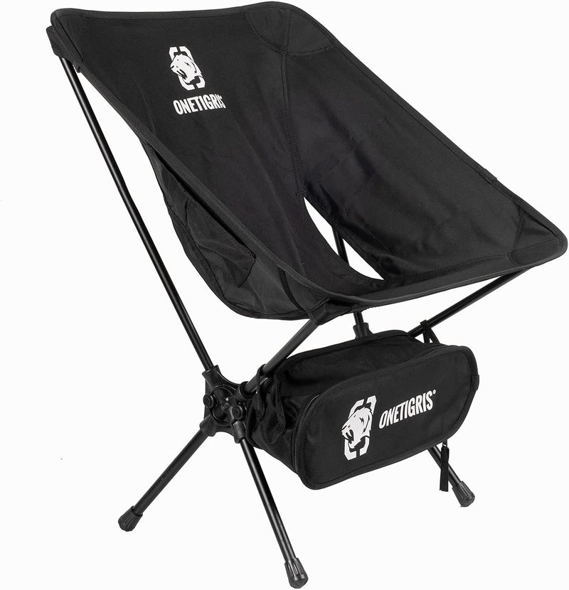 OneTigris Camping Backpacking Chair, 330 lbs Capacity, Compact Portable Folding Chair for Camping Hiking Gardening Travel