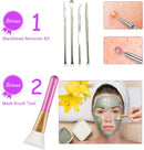 Facial Steamer, Professional Spa Home Face Steamer Sauna Pores Cleanse-BPA Free - 4 Piece Stainless Steel Skin Kit