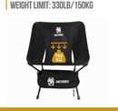 OneTigris Camping Backpacking Chair, 330 lbs Capacity, Compact Portable Folding Chair for Camping Hiking Gardening Travel