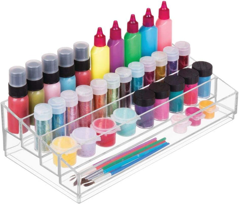 iDesign Clarity Plastic Tiered Organizer for Storage of Cosmetics