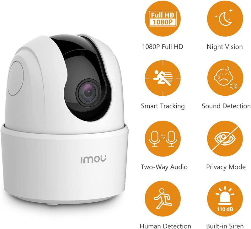 Imou Security Camera Indoor 2.4G WiFi Camera for Home Security, 1080P Baby Monitor